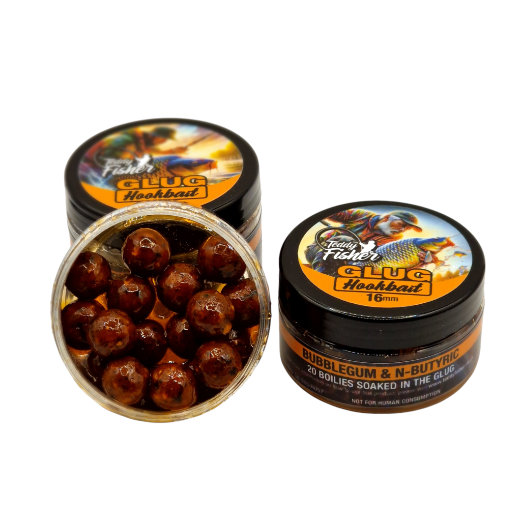 Bubblegum & N-Butyric Glug Hookbaits 20x16mm